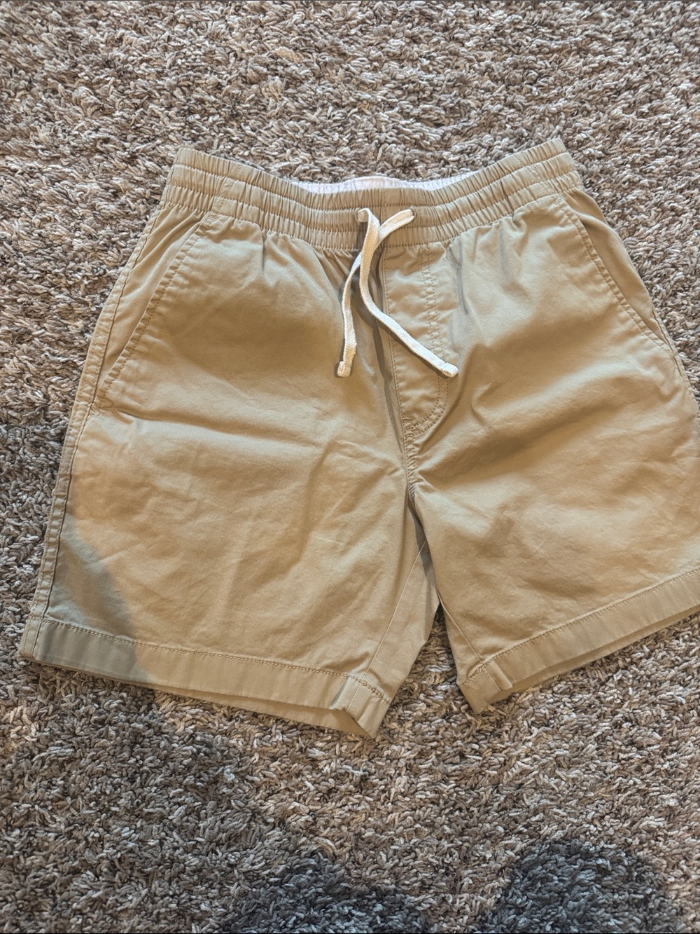 J. Crew Factory Tan Drawstring Hybrid Shorts